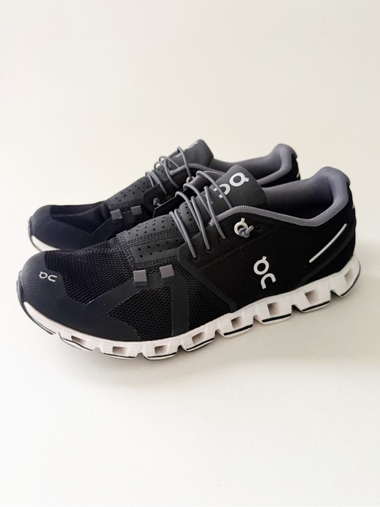 On Running Shoes - On Cloud 5 Running Sneaker 9 Black Slip On Low Top Athletic Athleisure Casual